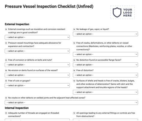 regulations on impact test etc of specified pressure vessels|pressure vessel inspection checklist.